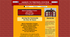 Desktop Screenshot of akronnutrition.com